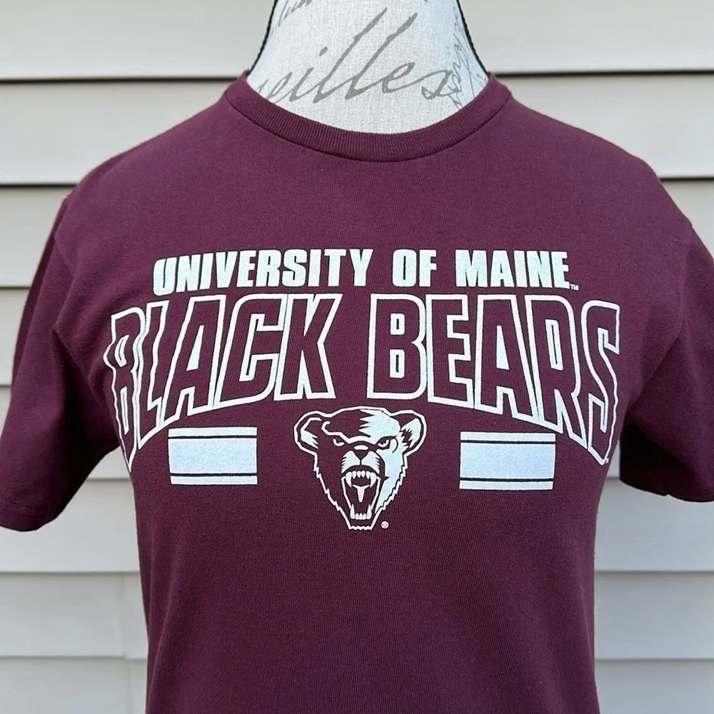 RARE NWOT Blue 84 University of Maine Black Bears T-Shirt - Mulberry